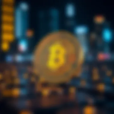 AI Coin and Blockchain Integration Concept of AI coin showing integration of AI and blockchain