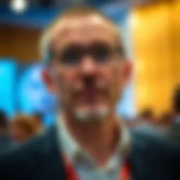 Andrej Kronje at a blockchain conference