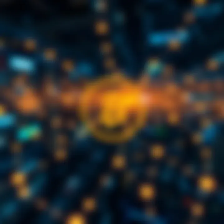 Interconnected Cryptocurrency Exchanges Graphical representation of cryptocurrency exchanges and their connections