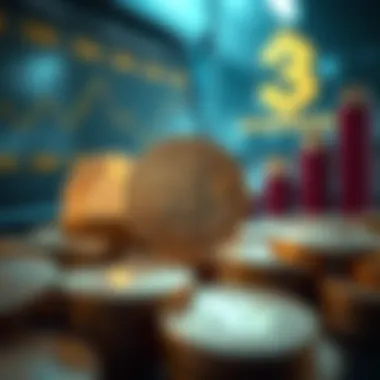 Exploring Cryptocurrency Betting Concepts Conceptual representation of cryptocurrency betting with digital coins