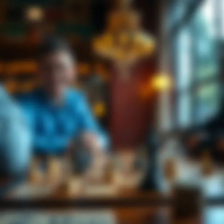 Strategic Decision-Making in Betting A strategic board game depicting decision-making in betting