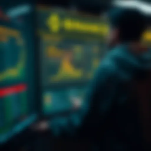 Navigating Binance for Dollar Withdrawal User navigating the Binance interface for dollar withdrawal