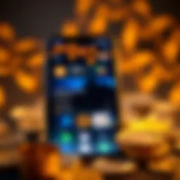 User interface of a Bitcoin app showcasing diverse cryptocurrency options