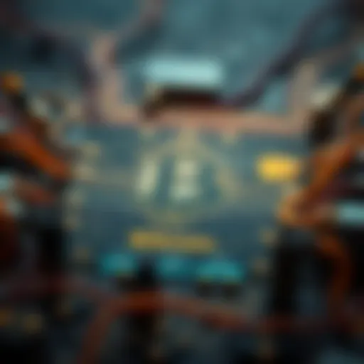 Diagram illustrating the Bitcoin mining process