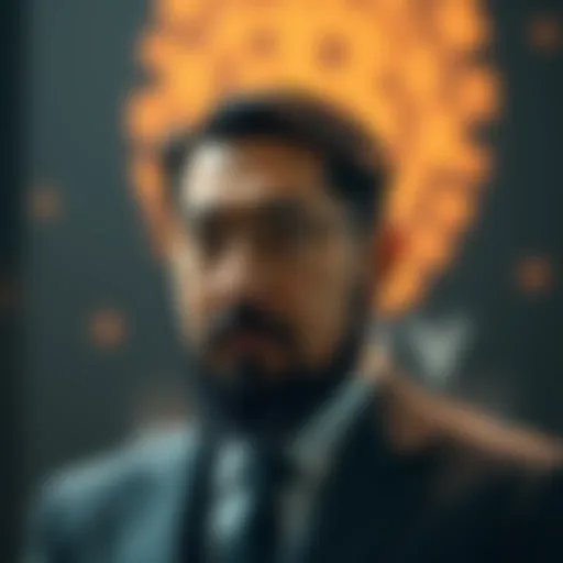 The Enigma of Satoshi Nakamoto Conceptual representation of Bitcoin and its creator