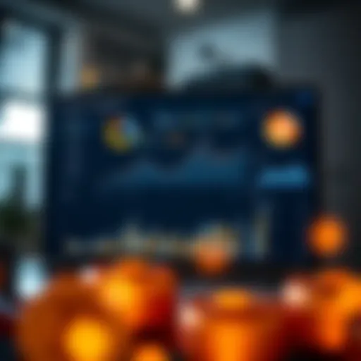 Comprehensive dashboard displaying cryptocurrency analytics