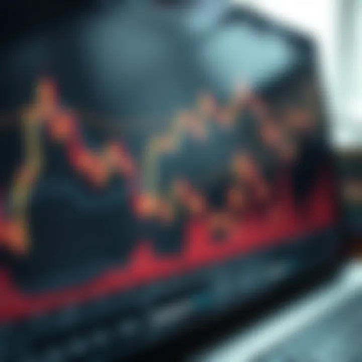 Analyzing Cryptocurrency Trends with Graphs Detailed graph depicting cryptocurrency trends