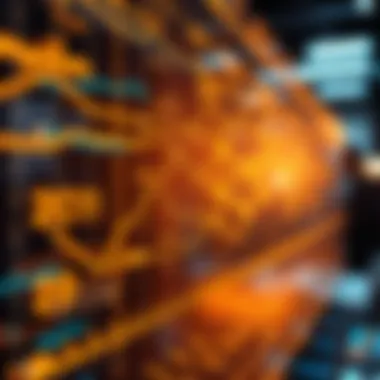 Data Packet Transfer Visualization Visual representation of data packets transferring