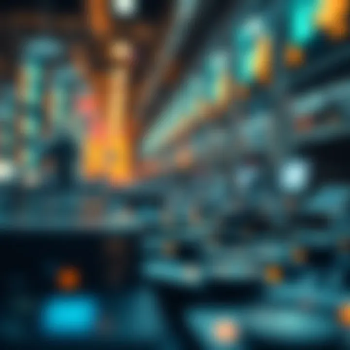 The Future of Blockchain in Digital Economy Futuristic depiction of blockchain's impact on the digital economy