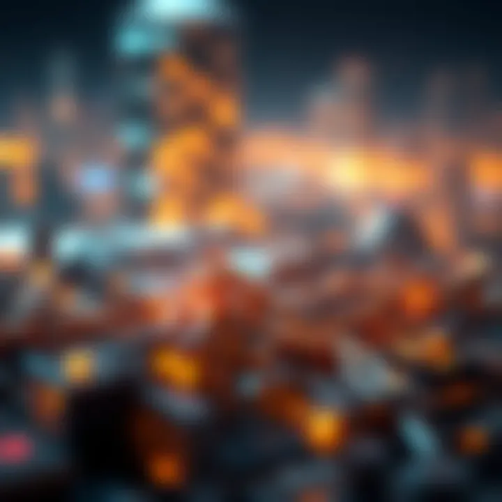 Blockchain Integration in Multi-Chain Systems Visual representation of blockchain integration in multi-chain systems