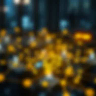 The Role of Blockchain in P2P Transactions Blockchain network illustration