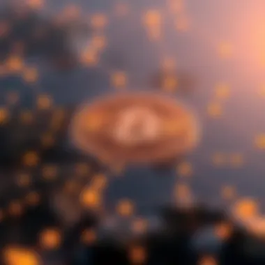 Conceptual Illustration of Blockchain Technology Blockchain technology concept illustration