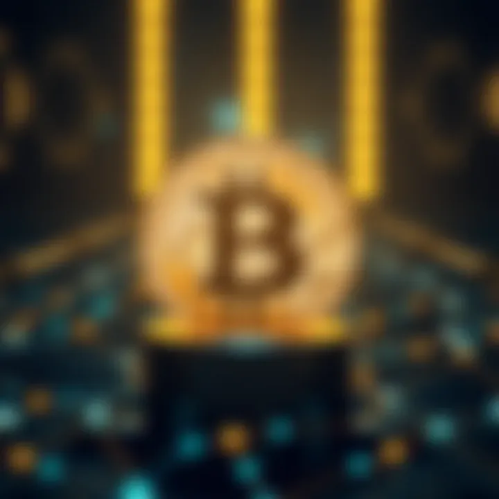 BTB in Blockchain Technology Blockchain technology showcasing BTB