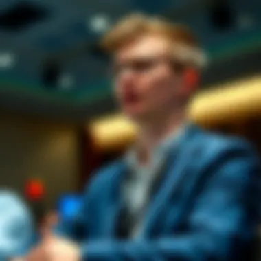 Vitalik Buterin: Visionary of Blockchain Vitalik Buterin speaking at a blockchain conference