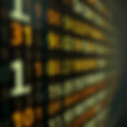 Conceptual representation of bytes and hexadecimal format