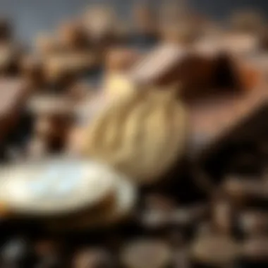 An abstract representation of cryptocurrency evolution