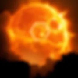 A historical depiction of the Carrington Event with solar flares