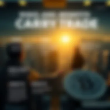 Risks and Benefits of Carry Trade Infographic outlining risks and benefits of carry trade