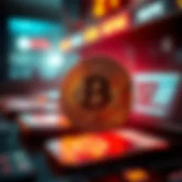 Conceptual illustration of cryptocurrency payment systems