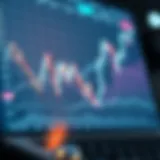 An analytical chart depicting cryptocurrency trends