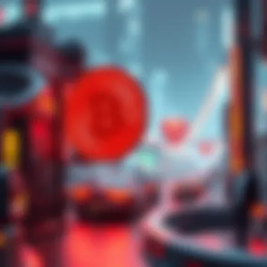 Futuristic concept of cryptocurrency ecosystem evolution