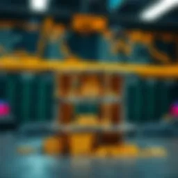 Conceptual representation of cryptocurrency exchange structure