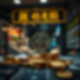 A visual representation of currency exchange concepts