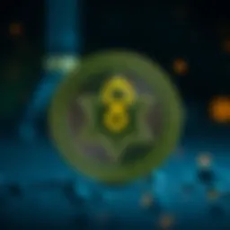 A futuristic representation of the Cydus coin logo symbolizing innovation in cryptocurrency