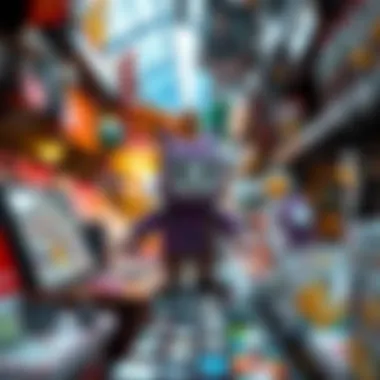 NFT Art in the Digital Marketplace A snapshot of a digital marketplace showcasing NFT art related to Twitch content