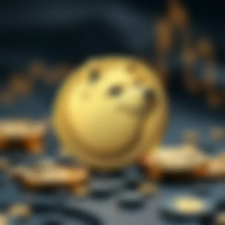 An illustration highlighting key characteristics and features of Dogecoin