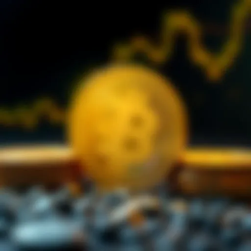 Conceptual representation of DTR coin in the cryptocurrency market