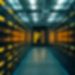Conceptual representation of Filecoin blockchain technology