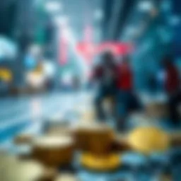 Conceptual illustration of first mover advantage in a market