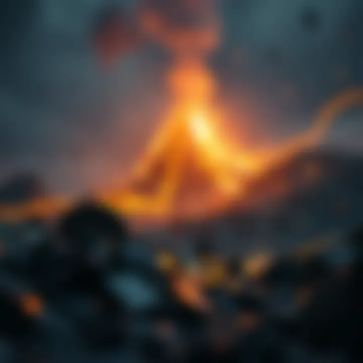 Rise and Fall of a Financial Platform Visual metaphor for the rise and fall of a financial platform