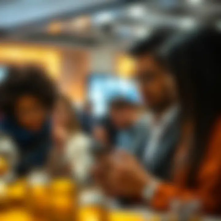 Engagement with Cryptocurrency Information Diverse audience engaging with cryptocurrency information