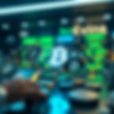 Blockchain Technology Integration in Cryptocurrency Exchanges Illustration showing the integration of blockchain technology with cryptocurrency exchanges.