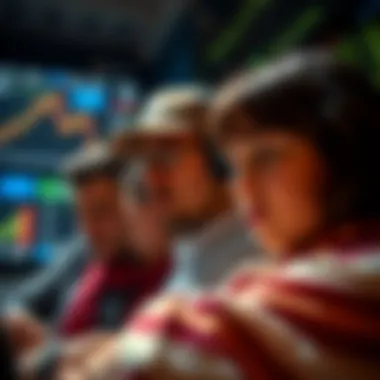 Understanding Investor Sentiment in Volatile Markets Illustration of investor emotions during market changes