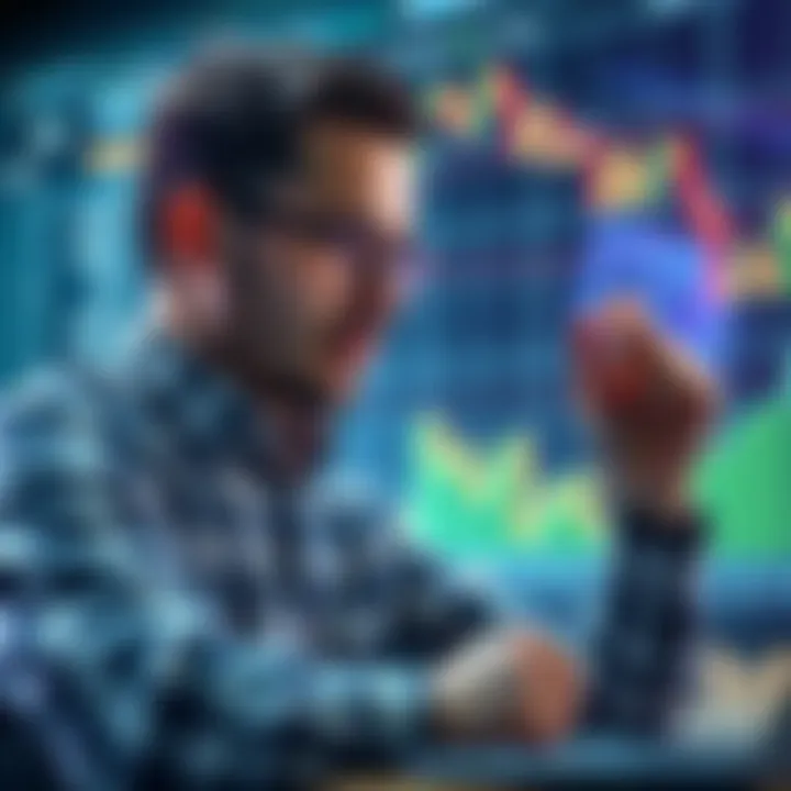 Informed Investment Decisions Investor making informed decisions using indicators