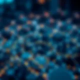 An intricate digital network symbolizing algorithmic trading