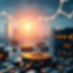 Conceptual representation of blockchain innovation