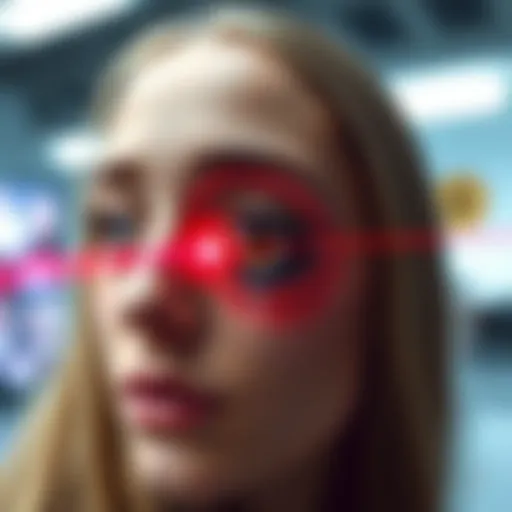 The Genesis of the Laser Eye Meme Illustration depicting the origin of the laser eye meme in internet culture.