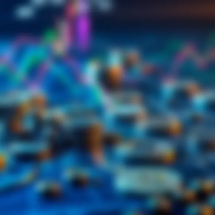 Trends Shaping the Cryptocurrency Market A conceptual depiction of market trends in cryptocurrency