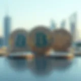 Conceptual representation of cryptocurrency partnerships