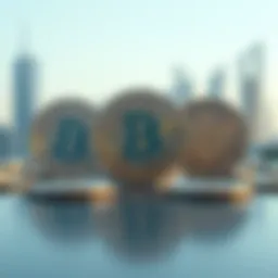 Conceptual representation of cryptocurrency partnerships