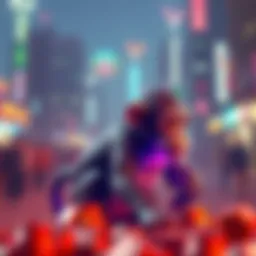 Artistic representation of Monkey NFTs in digital space