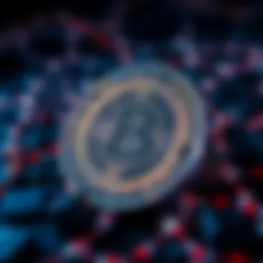 Blockchain Technology and NFT Ownership Visual representation of blockchain technology enabling NFT ownership