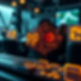 Conceptual visualization of peer-to-peer technology