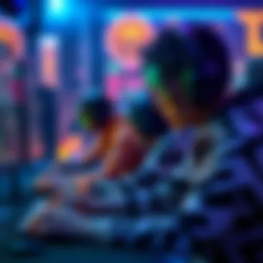 The Fusion of Gaming and Blockchain A creative depiction of gaming in blockchain