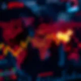 Visual representation of real-time liquidation map in cryptocurrency trading