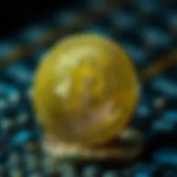 Innovative blockchain technology representation